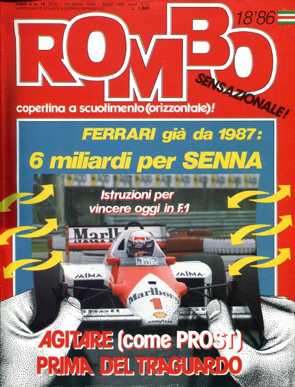Журнал Rombo Special: Formula-1 1986